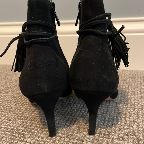 Loeffler Randall black suede bootie Sz 6 - Picture 2 of 6